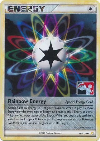 Rainbow Energy (104/123) (League Promo) [HeartGold & SoulSilver: Base Set] | Rock City Comics
