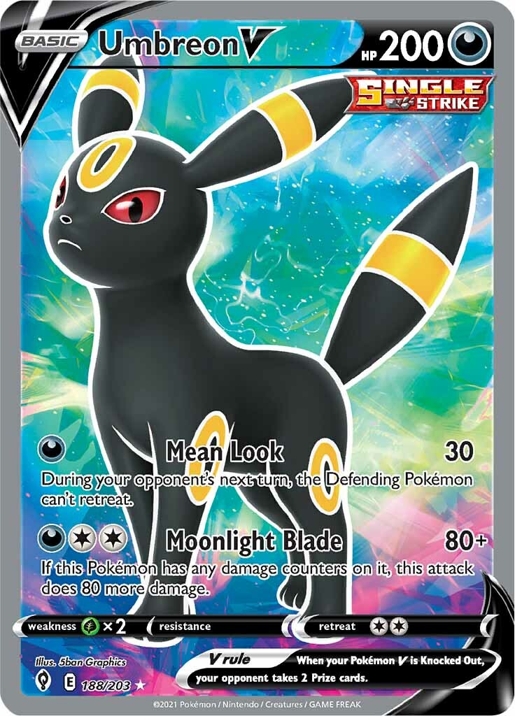 Umbreon V (188/203) [Sword & Shield: Evolving Skies] | Rock City Comics