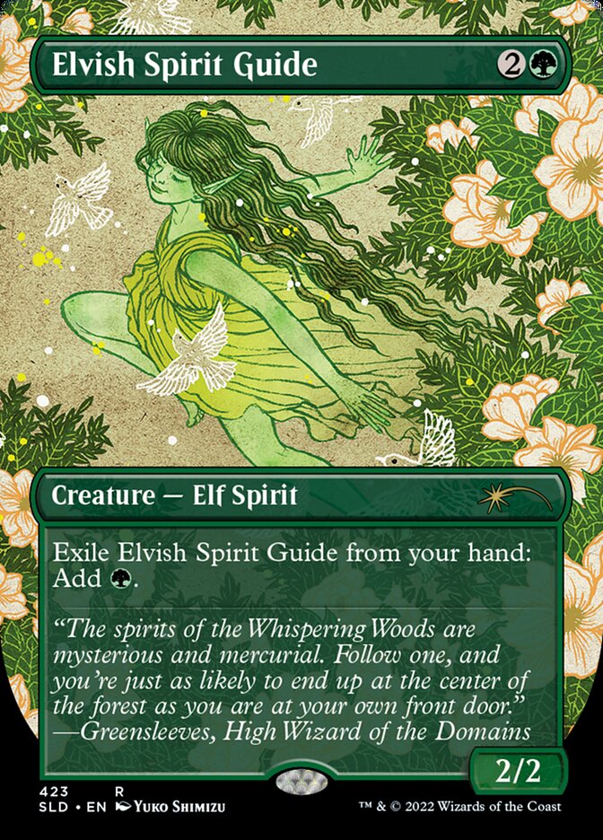 Elvish Spirit Guide (Borderless) [Secret Lair Drop Series] | Rock City Comics