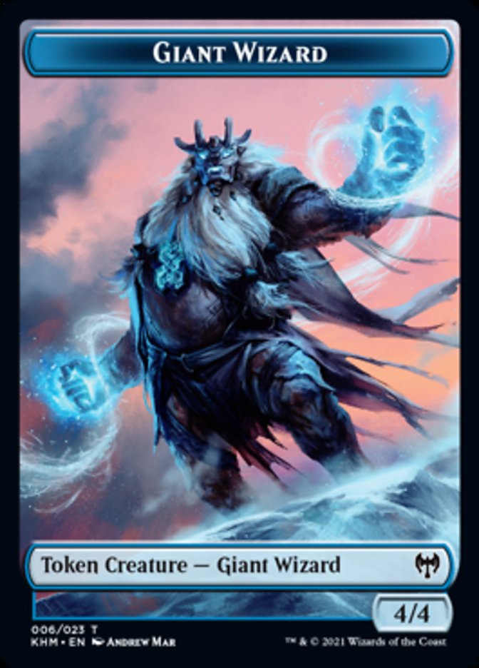 Giant Wizard Token [Kaldheim Tokens] | Rock City Comics