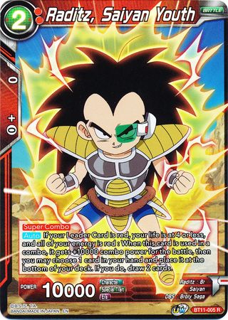 Raditz, Saiyan Youth (BT11-005) [Vermilion Bloodline 2nd Edition] | Rock City Comics