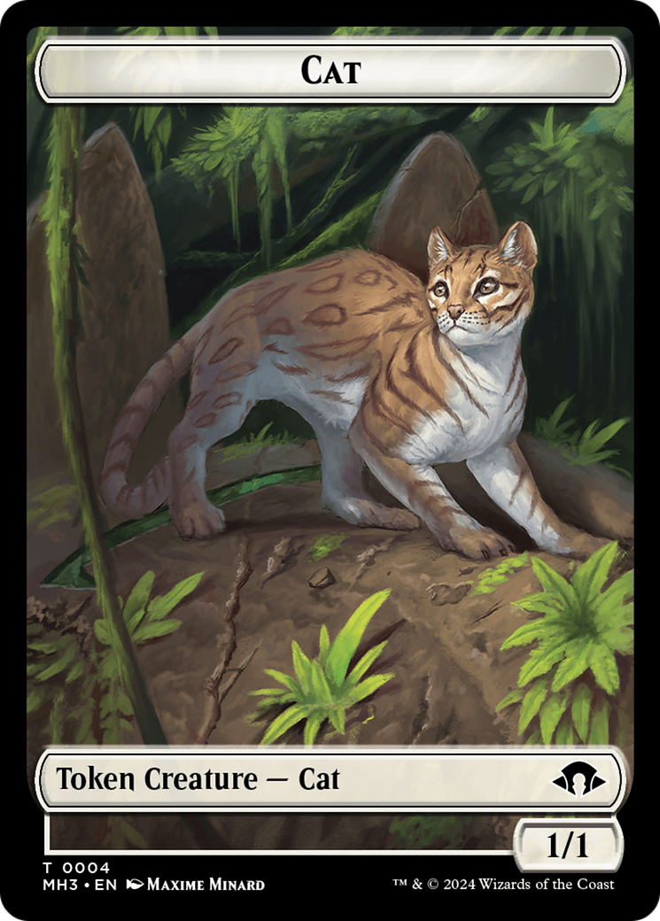 Cat // Energy Reserve Double-Sided Token [Modern Horizons 3 Tokens] | Rock City Comics