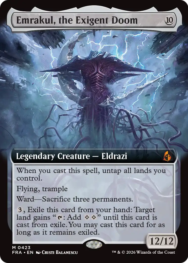 Emrakul, the Exigent Doom (Extended Art) [Reality Fracture] | Rock City Comics