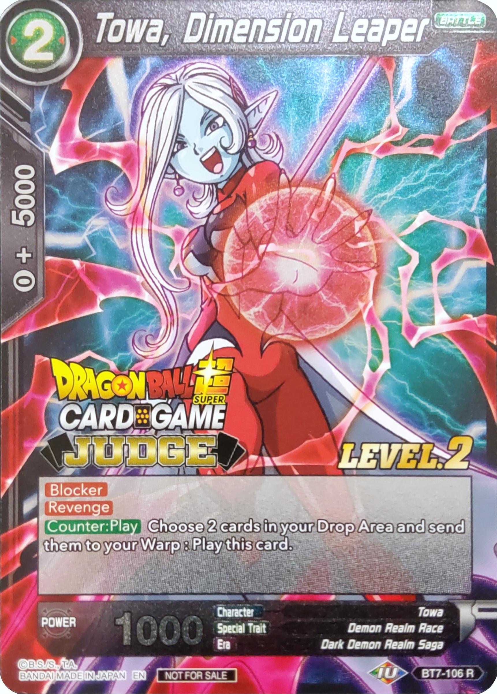 Towa, Dimension Leaper (Level 2) (BT7-106) [Judge Promotion Cards] | Rock City Comics