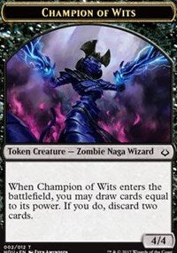 Champion of Wits // Insect Double-Sided Token [Hour of Devastation Tokens] | Rock City Comics