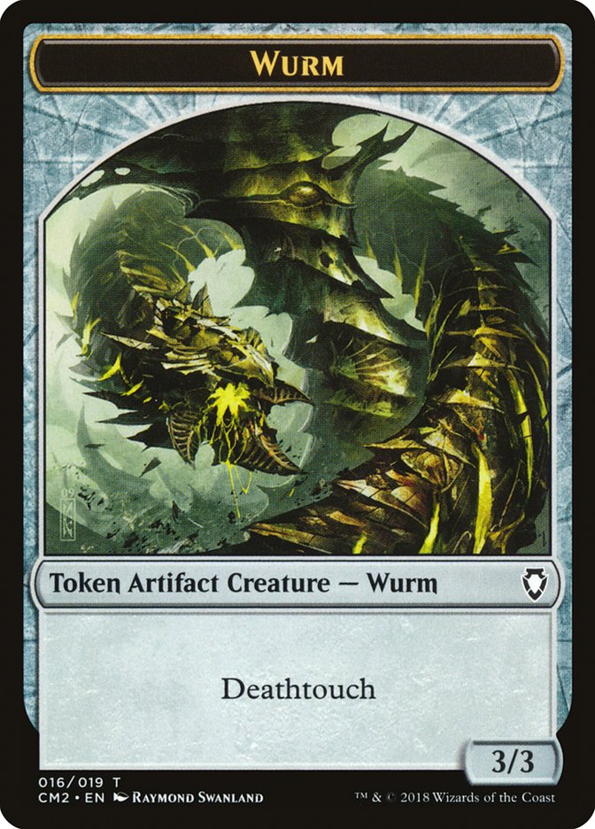 Wurm Token (016/019) [Commander Anthology Volume II Tokens] | Rock City Comics