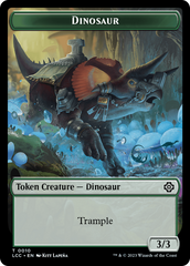 City's Blessing // Dinosaur Double-Sided Token [The Lost Caverns of Ixalan Commander Tokens] | Rock City Comics