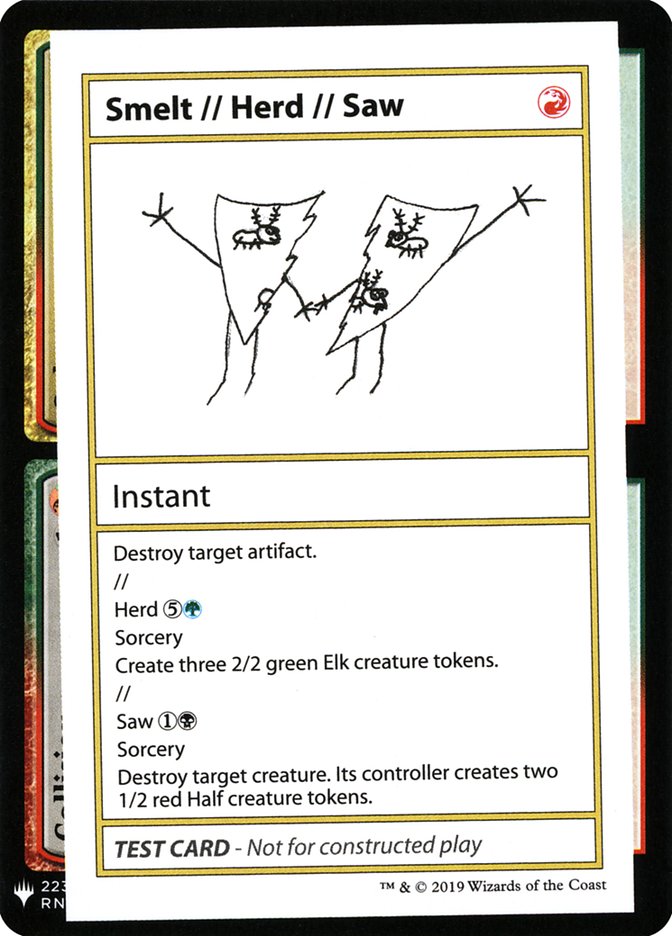 Smelt // Herd // Saw [Mystery Booster Playtest Cards] | Rock City Comics