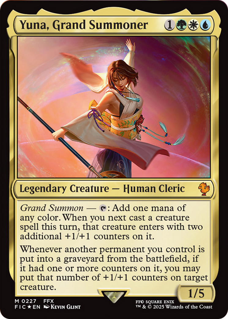 Yuna, Grand Summoner (Surge Foil) [FINAL FANTASY Commander] | Rock City Comics