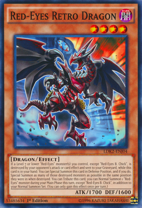 Red-Eyes Retro Dragon [LDK2-ENJ04] Common | Rock City Comics