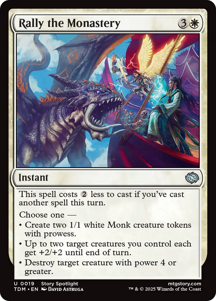 Rally the Monastery [Tarkir: Dragonstorm] | Rock City Comics
