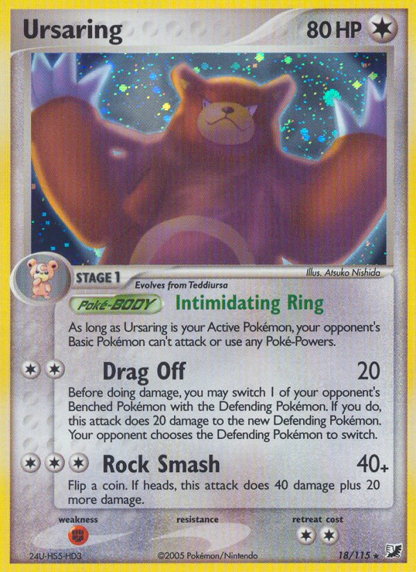 Ursaring (18/115) [EX: Unseen Forces] | Rock City Comics