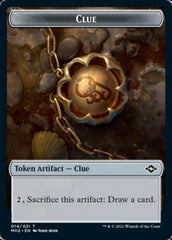 Clue (14) // Zombie Double-Sided Token [Modern Horizons 2 Tokens] | Rock City Comics