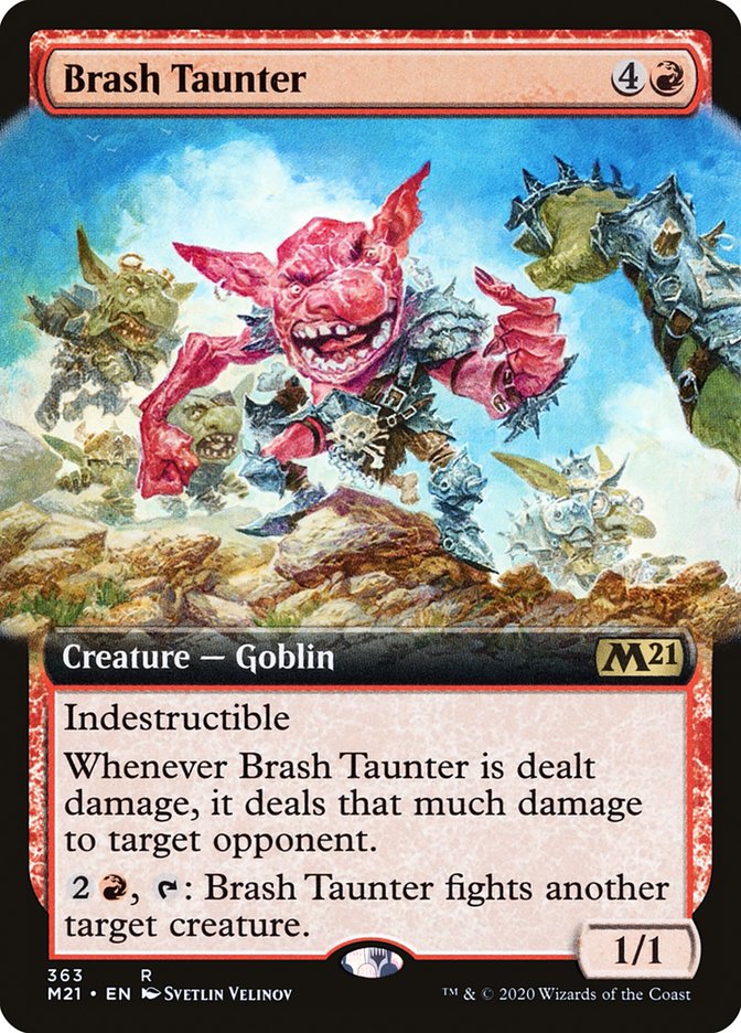 Brash Taunter (Extended Art) [Core Set 2021] | Rock City Comics