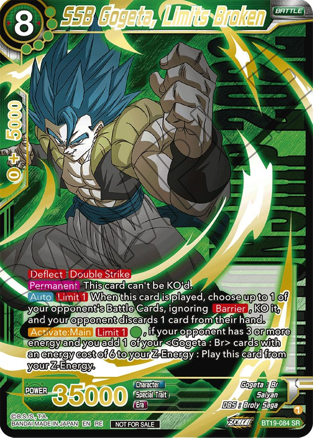 SSB Gogeta, Limits Broken (Championship 2022) (BT19-084) [Promotion Cards] | Rock City Comics