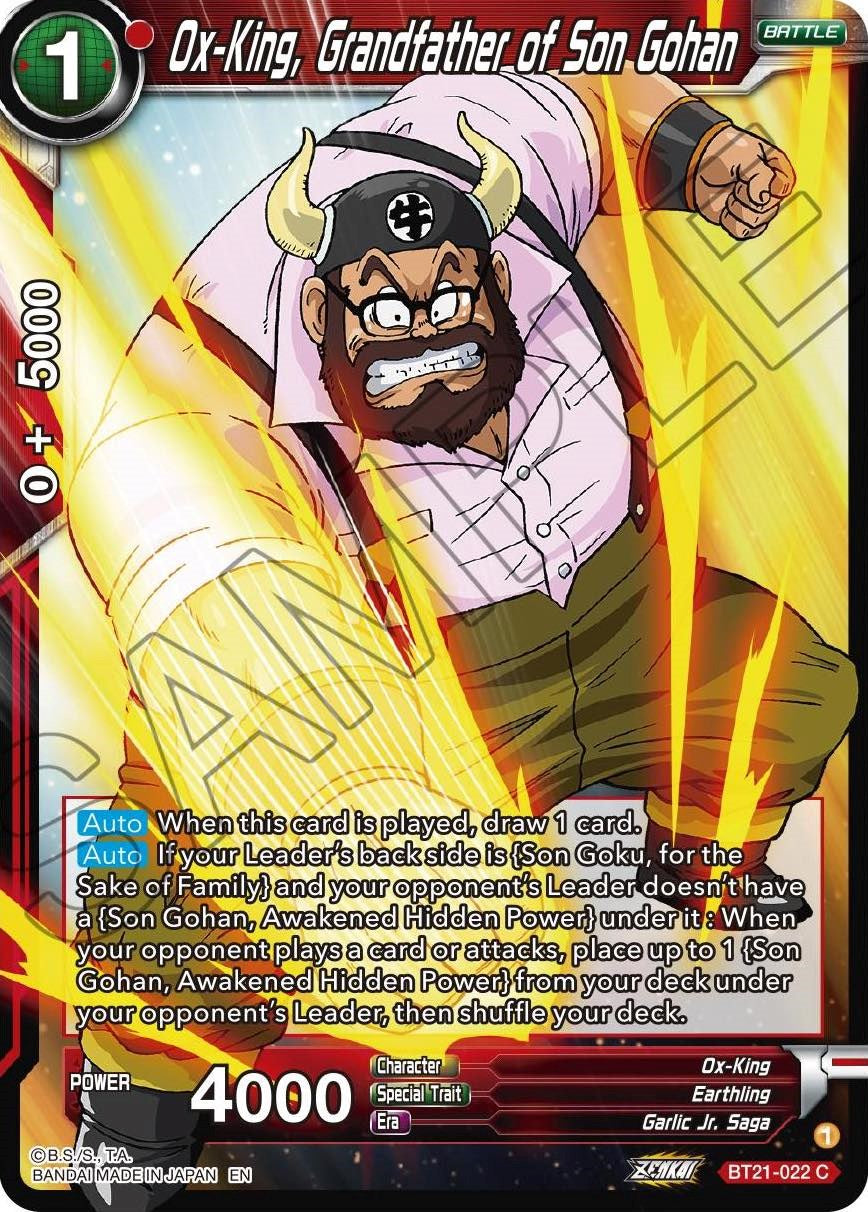 Ox-King, Grandfather of Son Gohan (BT21-022) [Wild Resurgence] | Rock City Comics