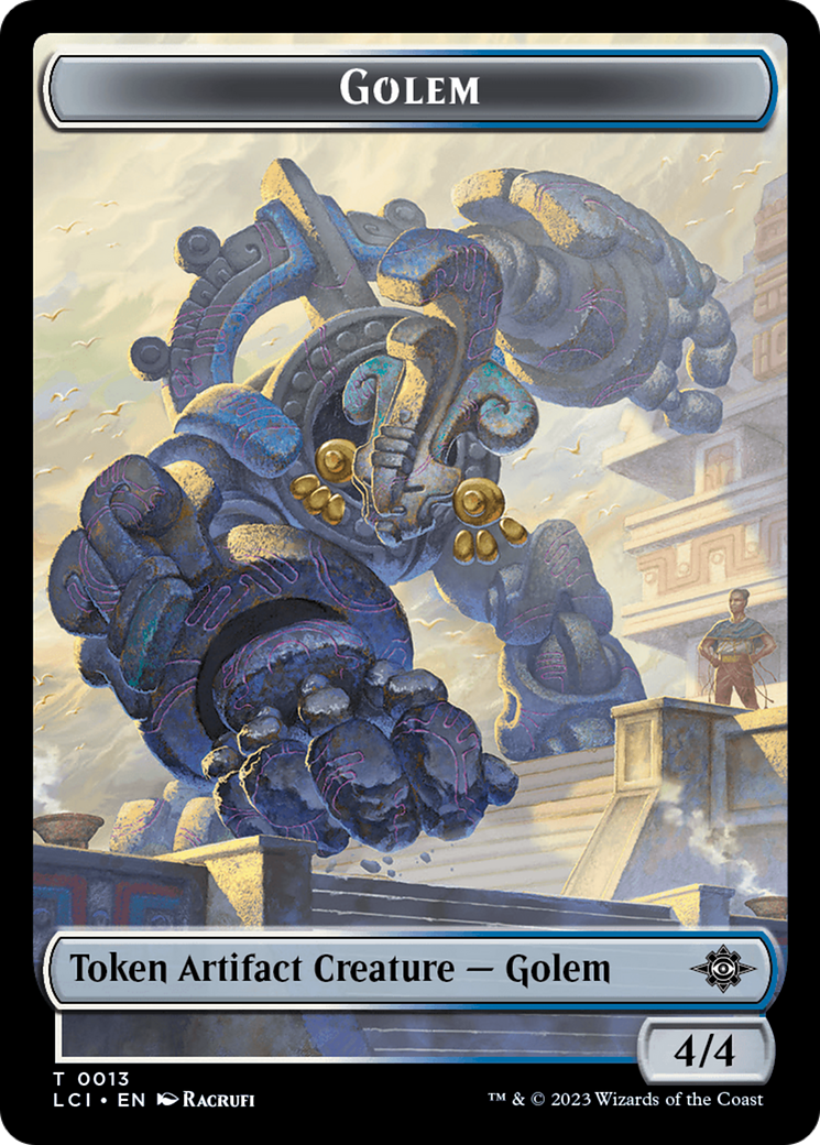 Golem Token [The Lost Caverns of Ixalan Tokens] | Rock City Comics