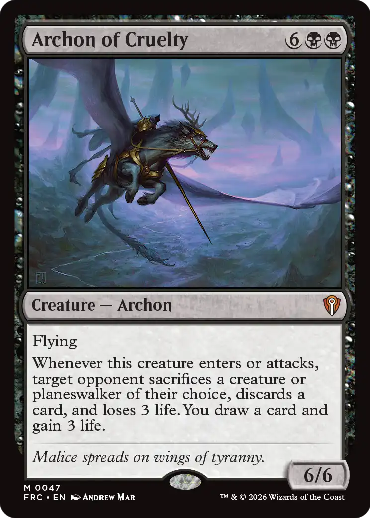 Archon of Cruelty [Reality Fracture Commander] | Rock City Comics