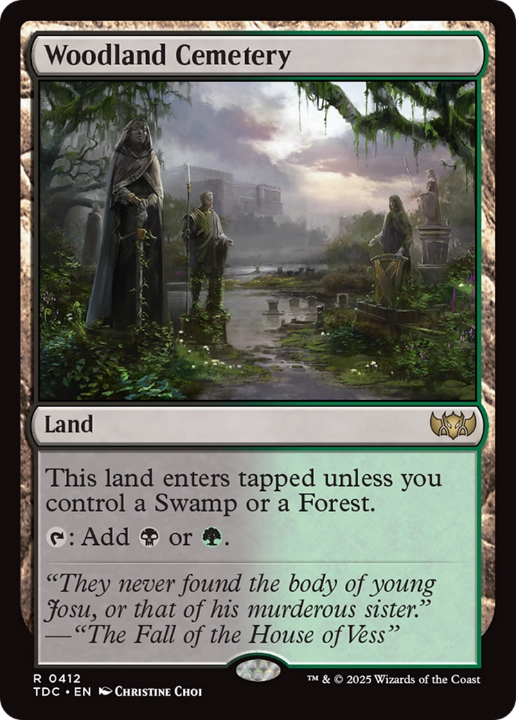 Woodland Cemetery [Tarkir: Dragonstorm Commander] | Rock City Comics