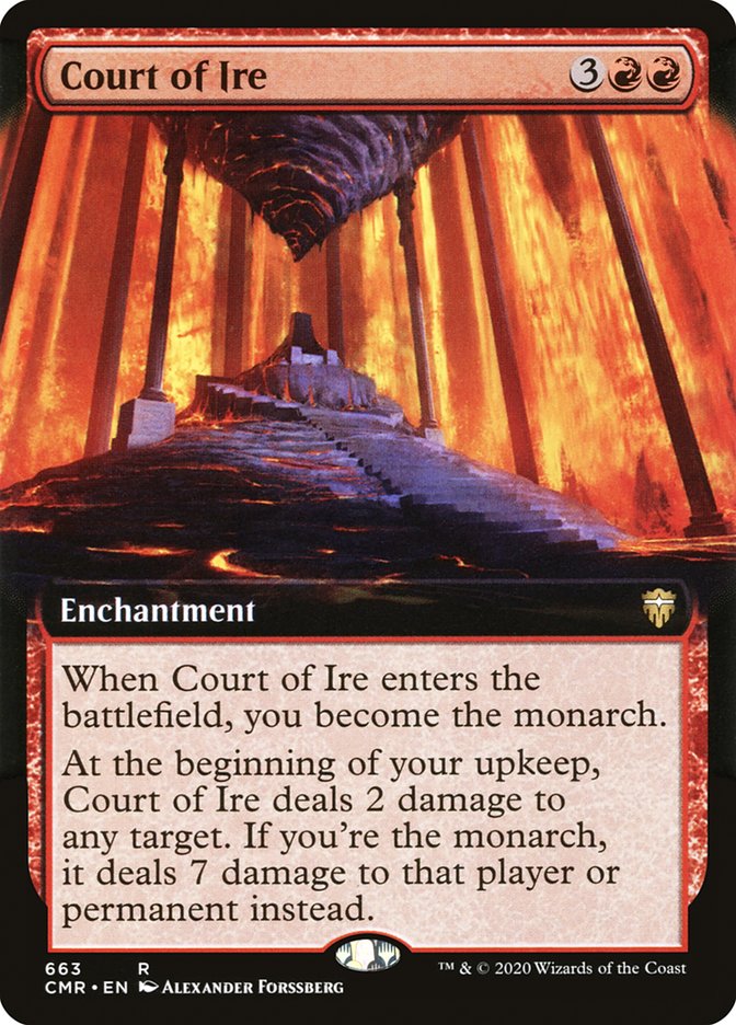 Court of Ire (Extended Art) [Commander Legends] | Rock City Comics