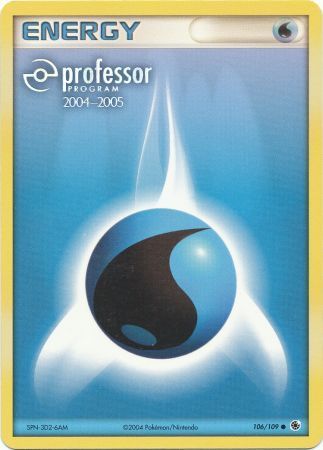 Water Energy (106/109) (2004 2005) [Professor Program Promos] | Rock City Comics