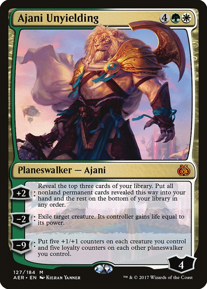Ajani Unyielding [Aether Revolt] | Rock City Comics
