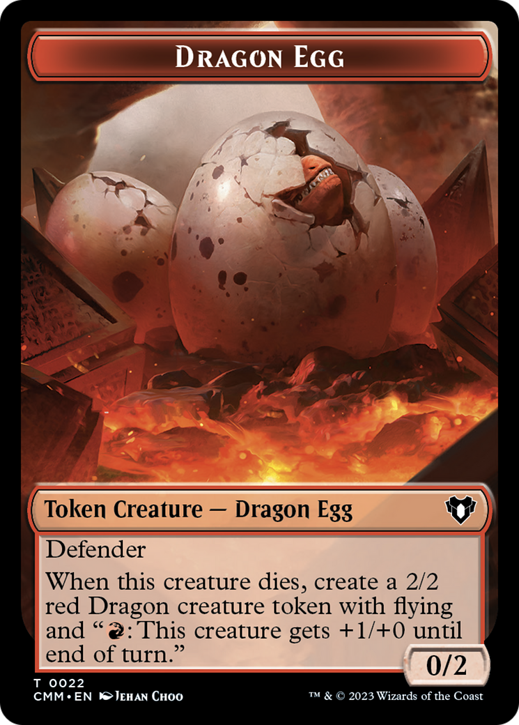 Dragon Egg Token [Commander Masters Tokens] | Rock City Comics