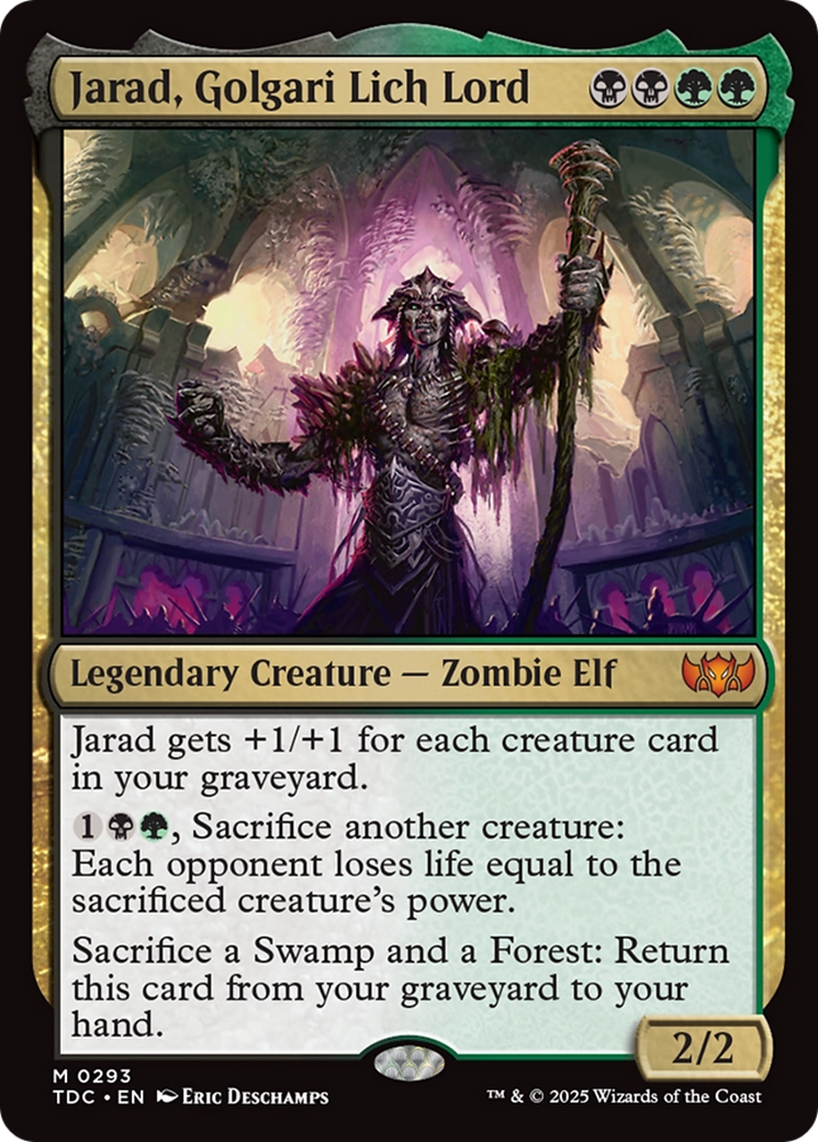 Jarad, Golgari Lich Lord [Tarkir: Dragonstorm Commander] | Rock City Comics