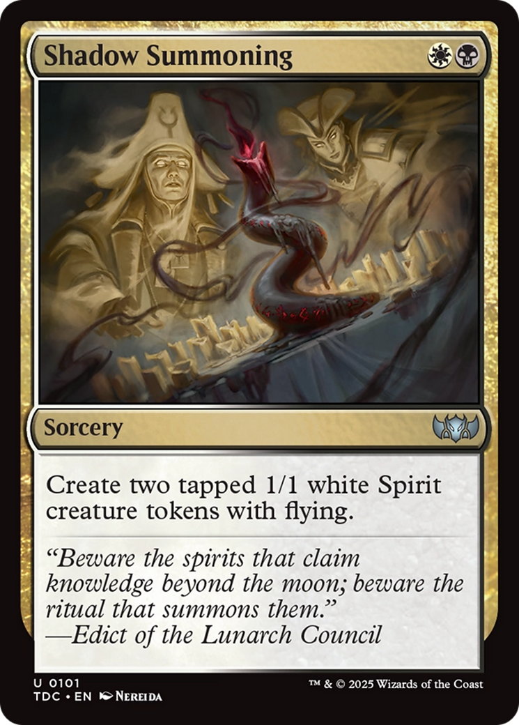 Shadow Summoning [Tarkir: Dragonstorm Commander] | Rock City Comics