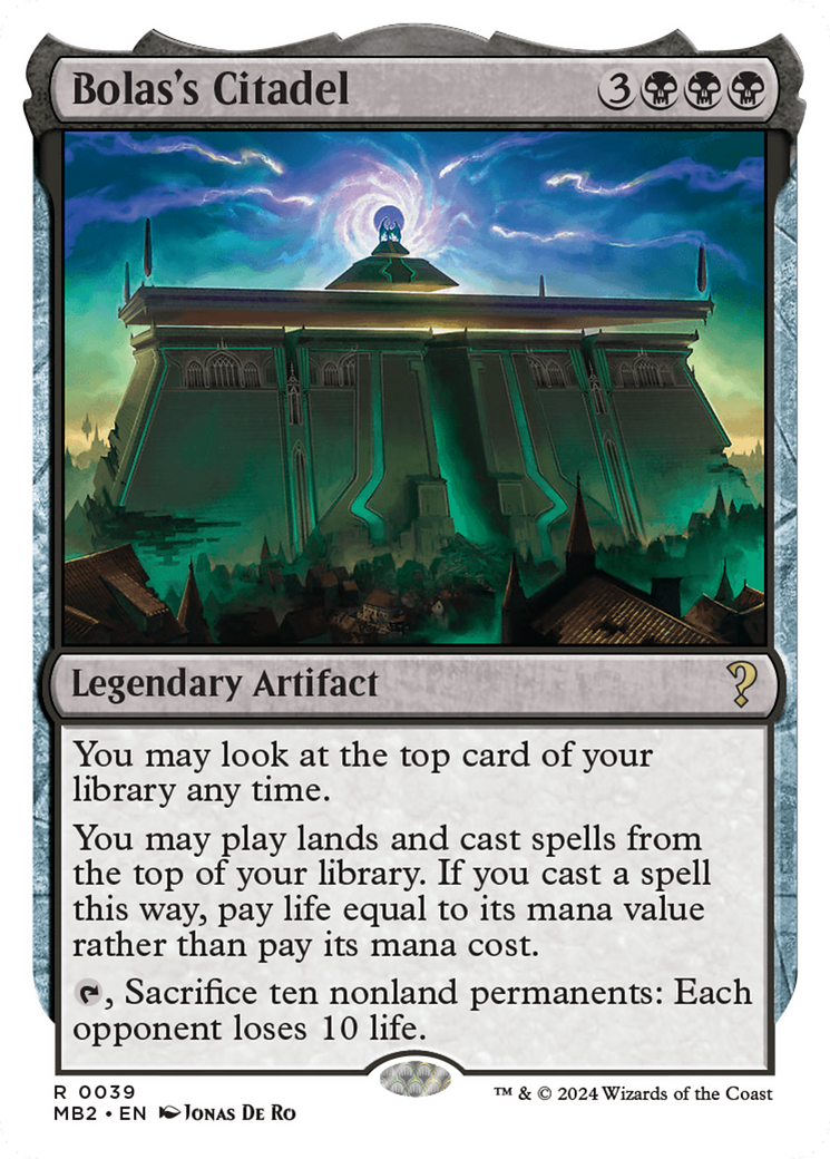 Bolas's Citadel (White Border) [Mystery Booster 2] | Rock City Comics