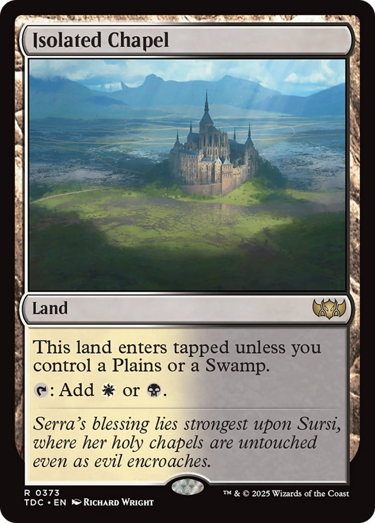 Isolated Chapel [Tarkir: Dragonstorm Commander] | Rock City Comics