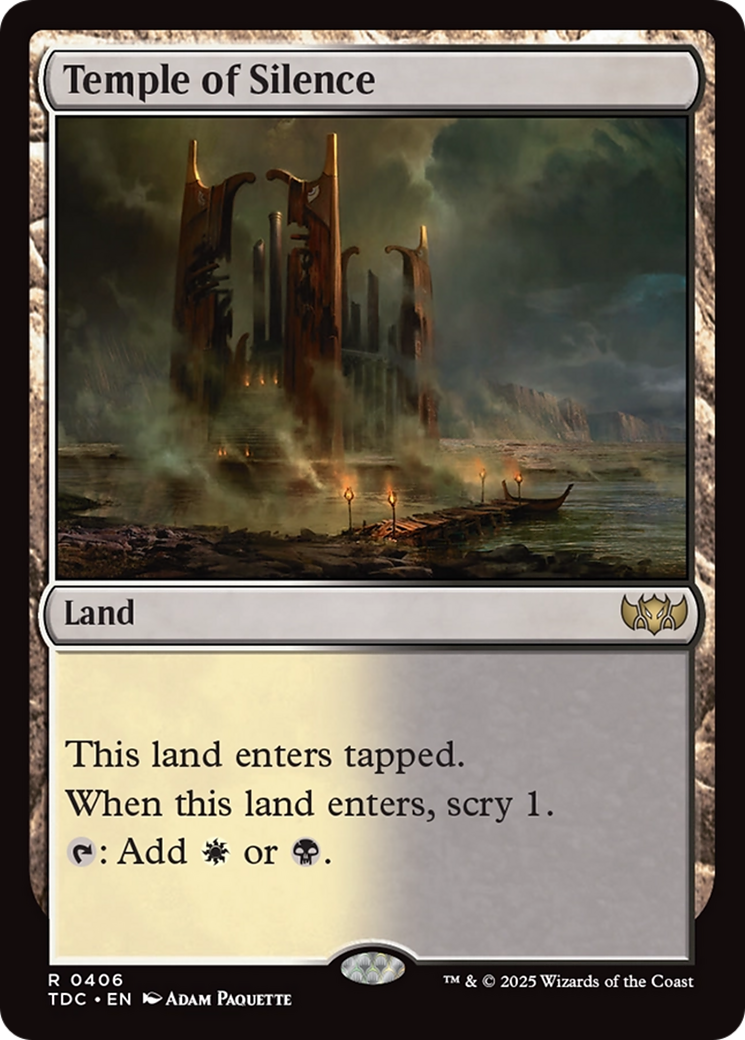 Temple of Silence [Tarkir: Dragonstorm Commander] | Rock City Comics