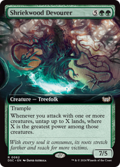 Shriekwood Devourer (Extended Art) [Duskmourn: House of Horror Commander] | Rock City Comics