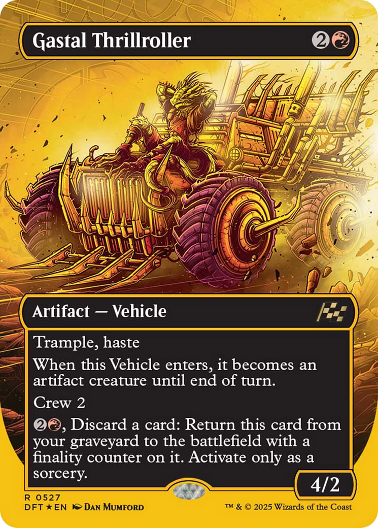 Gastal Thrillroller (Borderless) (First-Place Foil) [Aetherdrift] | Rock City Comics