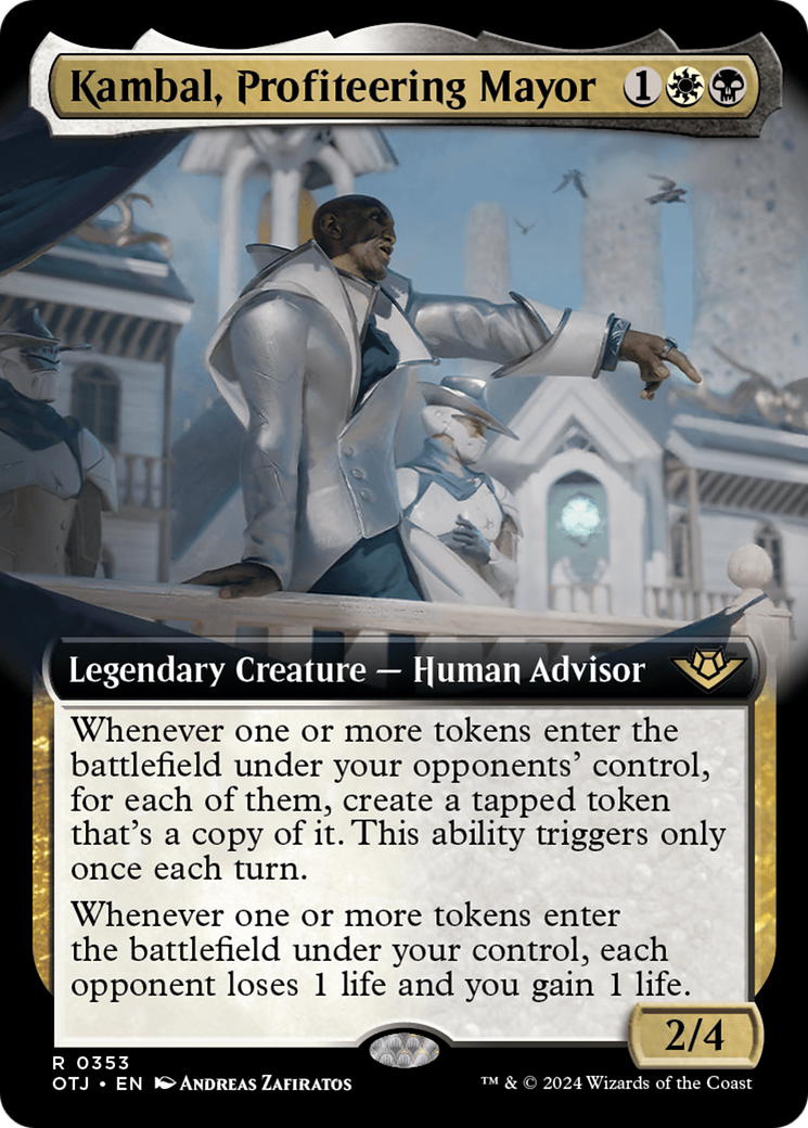 Kambal, Profiteering Mayor (Extended Art) [Outlaws of Thunder Junction] | Rock City Comics