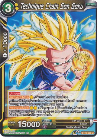 Technique Chain Son Goku (BT10-098) [Rise of the Unison Warrior 2nd Edition] | Rock City Comics