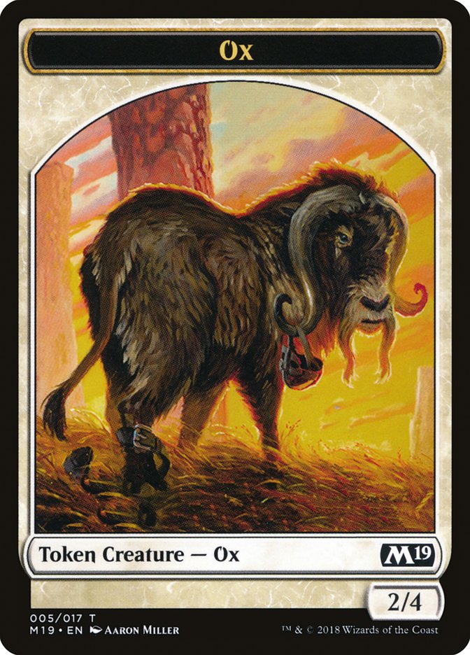 Ox Token [Core Set 2019 Tokens] | Rock City Comics
