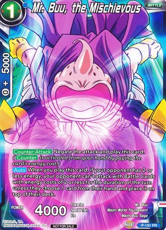 Mr. Buu, the Mischievous (Power Booster) (P-151) [Promotion Cards] | Rock City Comics