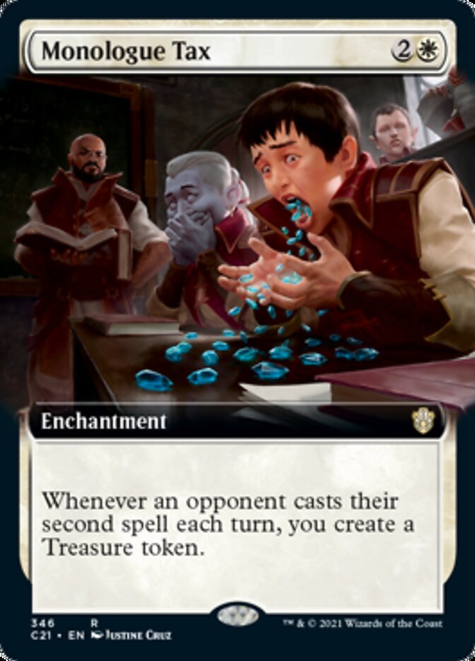 Monologue Tax (Extended Art) [Commander 2021] | Rock City Comics