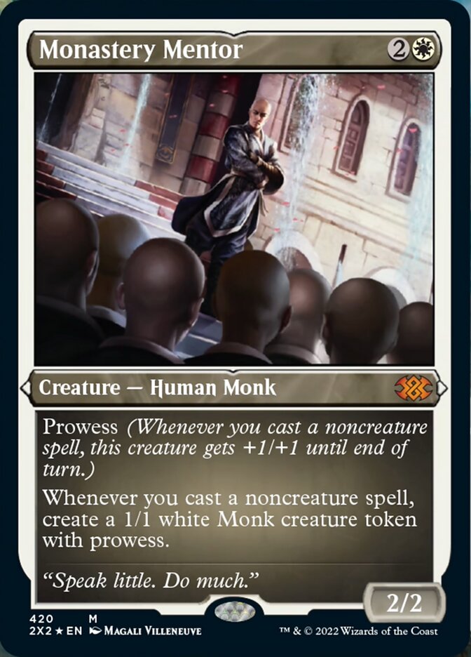 Monastery Mentor (Foil Etched) [Double Masters 2022] | Rock City Comics