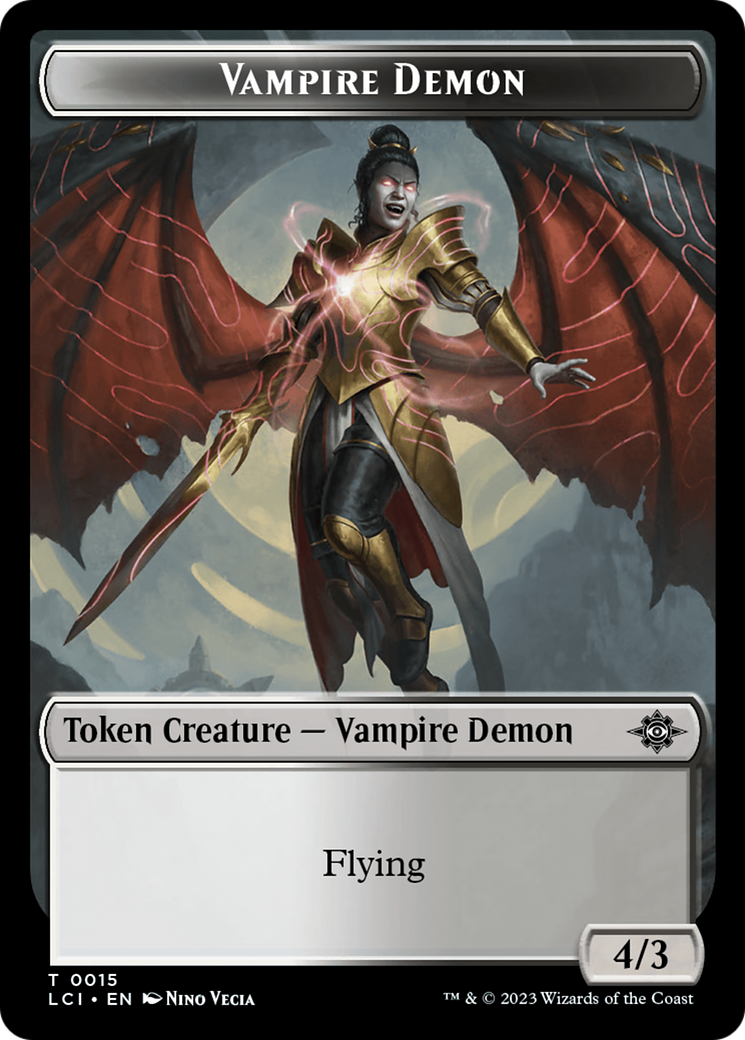 Vampire Demon Token [The Lost Caverns of Ixalan Tokens] | Rock City Comics