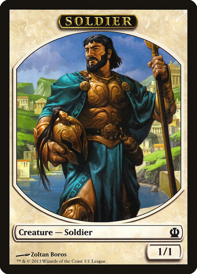 Soldier Token (Zoltan Boros) [League Tokens 2013] | Rock City Comics
