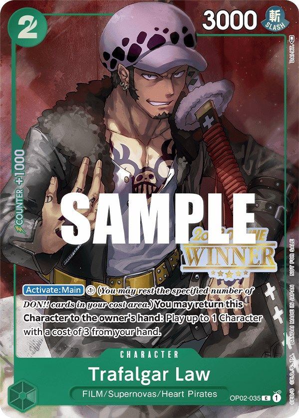 Trafalgar Law (Online Regional 2023) [Winner] [One Piece Promotion Cards] | Rock City Comics