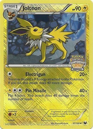 Jolteon (37/108) (Regional Championship) [League & Championship Cards] | Rock City Comics