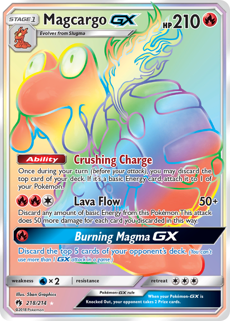 Magcargo GX (218/214) [Sun & Moon: Lost Thunder] | Rock City Comics