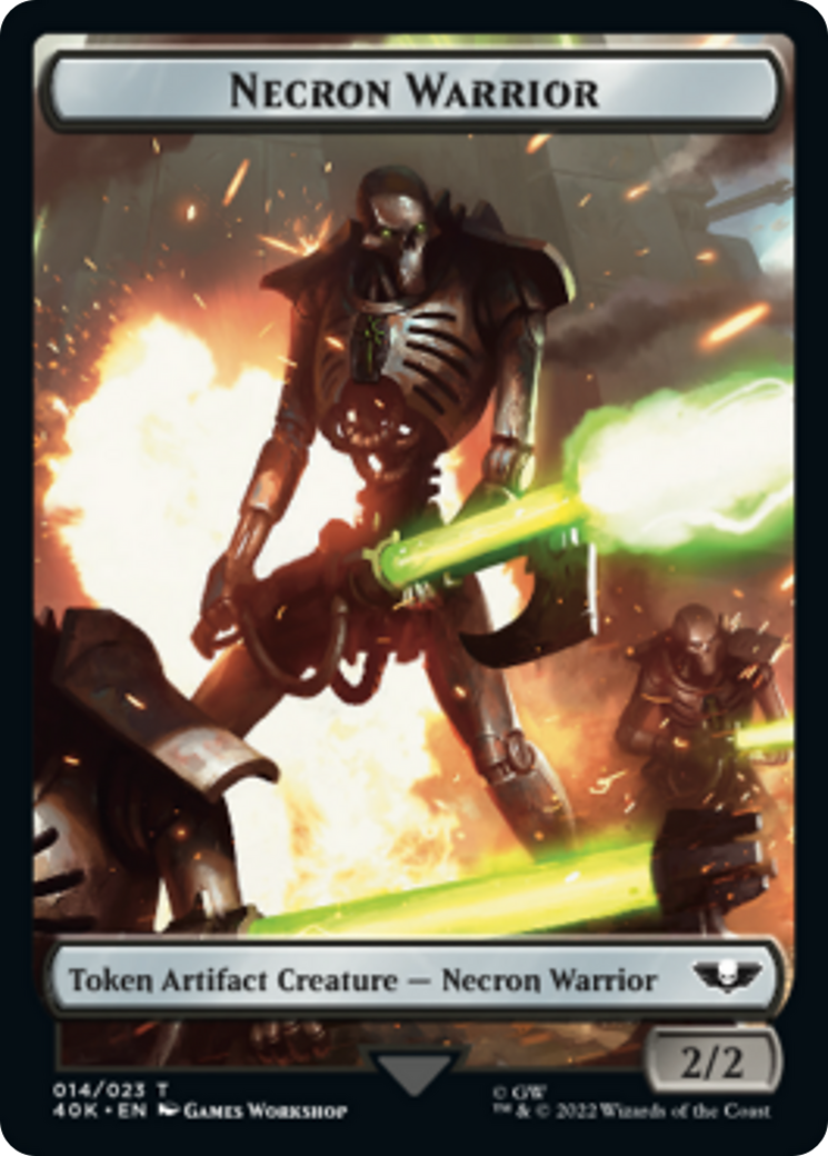 Necron Warrior // Insect Double-Sided Token [Warhammer 40,000 Tokens] | Rock City Comics