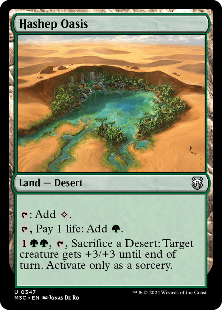 Hashep Oasis (Ripple Foil) [Modern Horizons 3 Commander] | Rock City Comics