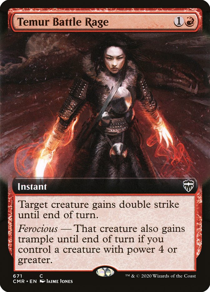 Temur Battle Rage (Extended Art) [Commander Legends] | Rock City Comics
