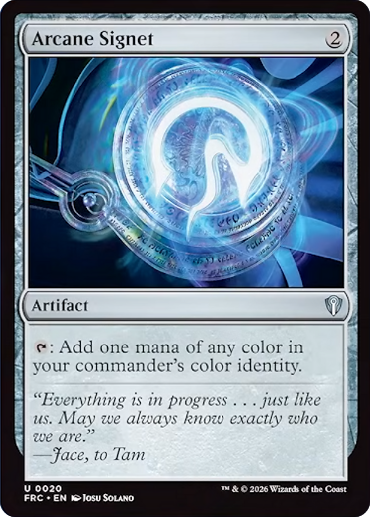 Arcane Signet [Reality Fracture Commander] | Rock City Comics