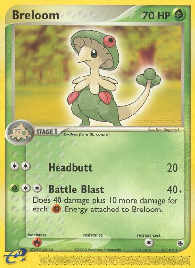 Breloom (16/109) [EX: Ruby & Sapphire] | Rock City Comics